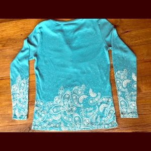 Ariat thermal turquoise printed tee